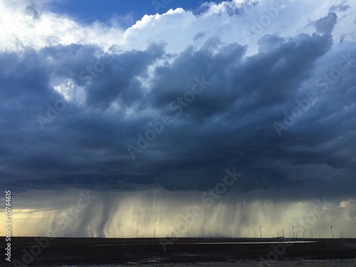 Photography Rain clouds with dark sky