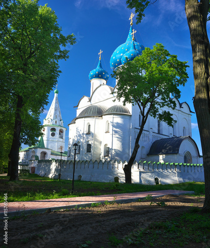 Summer landscape in Suzdal, Kremlin. photo