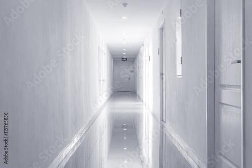 Marble tiles pathway textured background , interior of the building in black and white tone