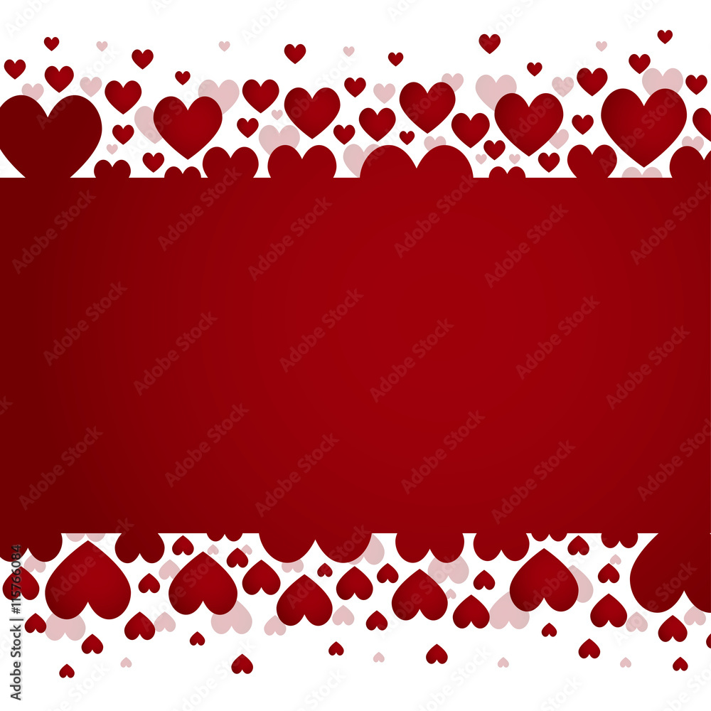 Vector background. I love you. Valentines Day.