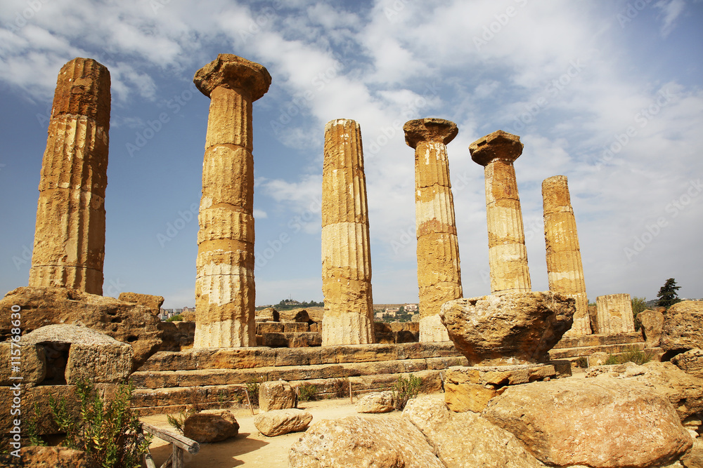 Temple of Hercules Agrigento Sicily Italy