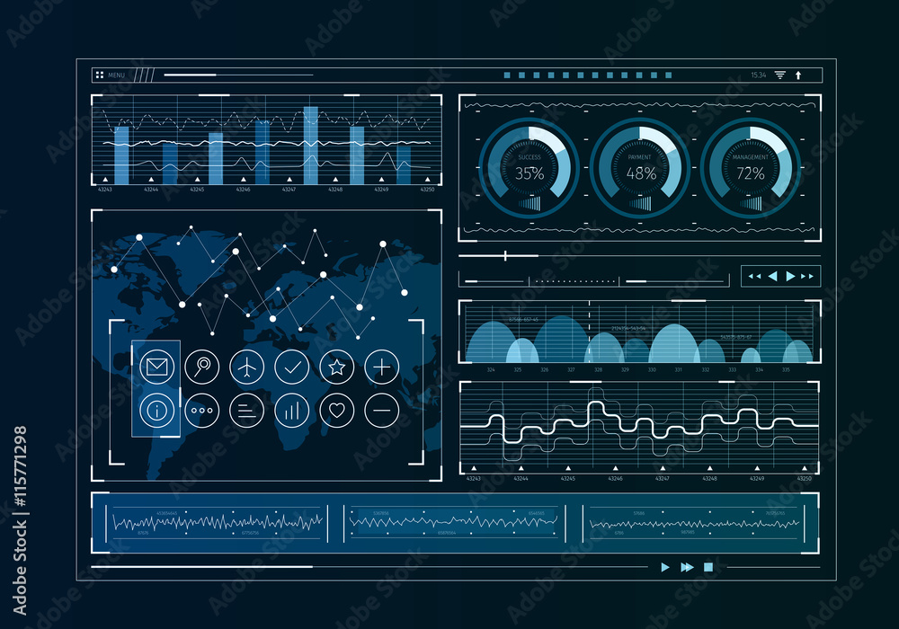 Fototapeta premium Human user display . Mixed media