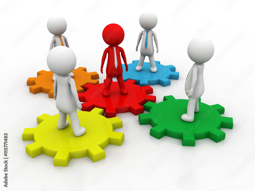 business Network 3d illustration business Network 3d illustration