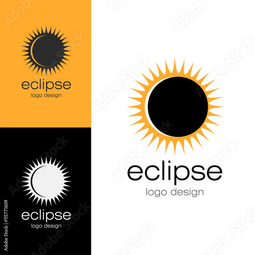 Logo design Eclipse, vector EPS10