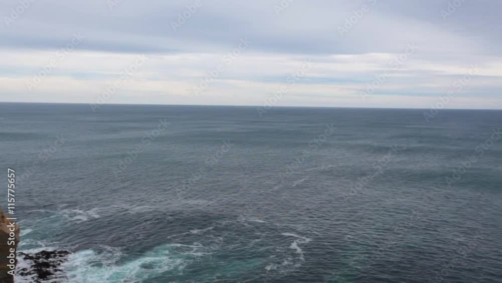 The Arch rock formation, Great Ocean Road, Victoria, Australia. Slow horizontal pan The Arch rock formation, Great Ocean Road, Victoria, Australia. Slow horizontal pan