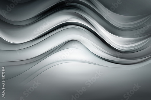Abstract Grey Wave Design Background