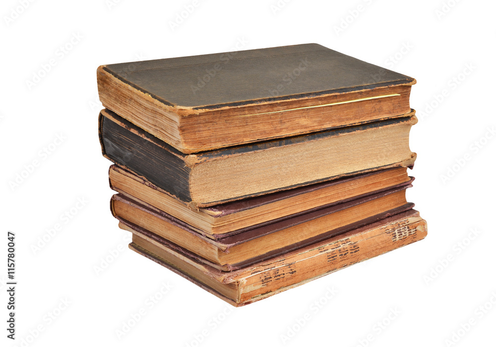 Antique book stack Antique book stack