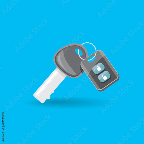 car rent concept vector flat icon