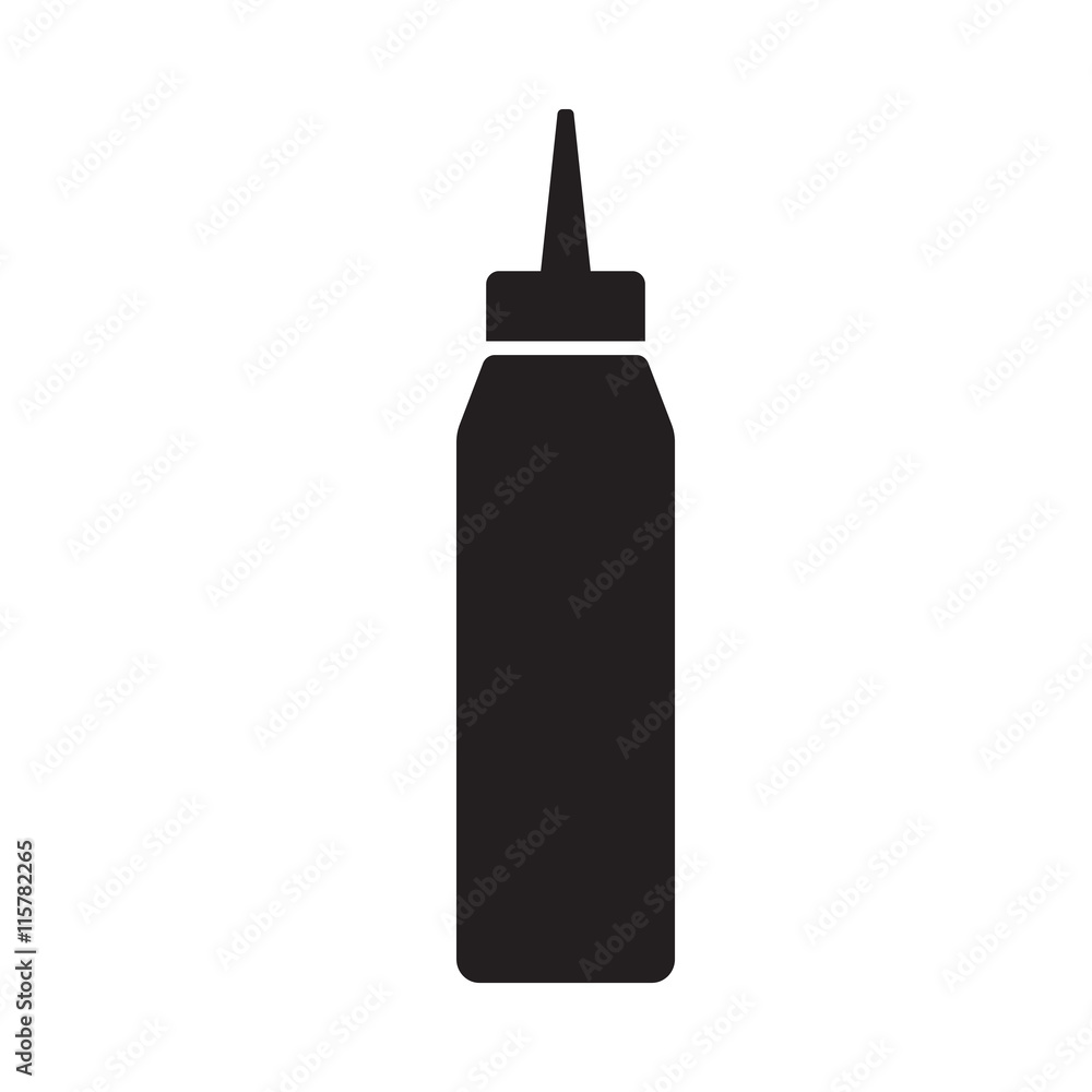 Ketchup and mustard squeeze bottle vector Ketchup and mustard squeeze bottle vector