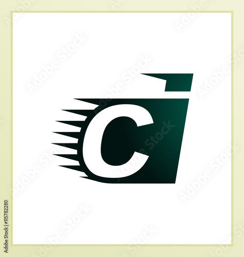 CI Two letter composition for initial, logo or signature