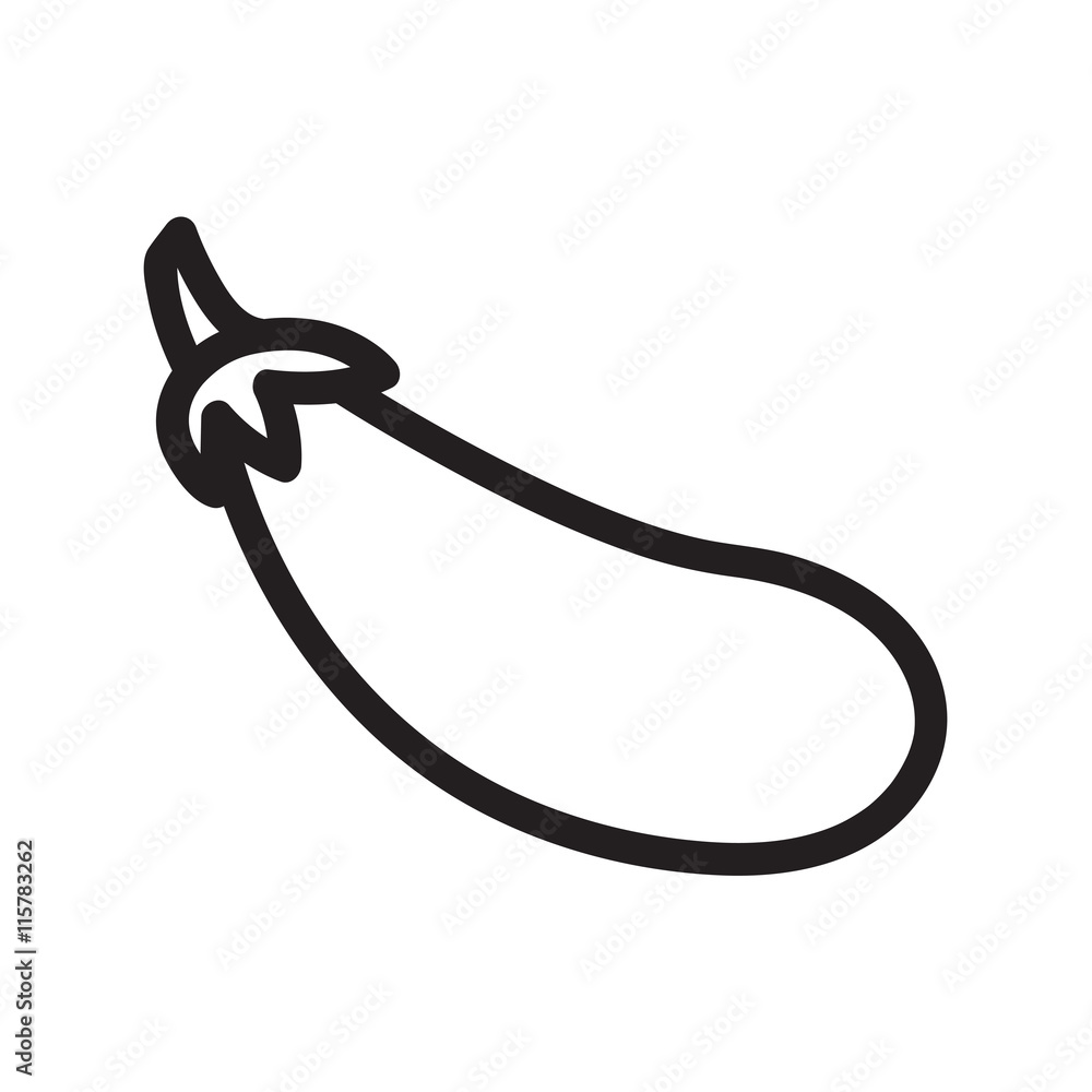 Vector Illustration of eggplant Vector Illustration of eggplant