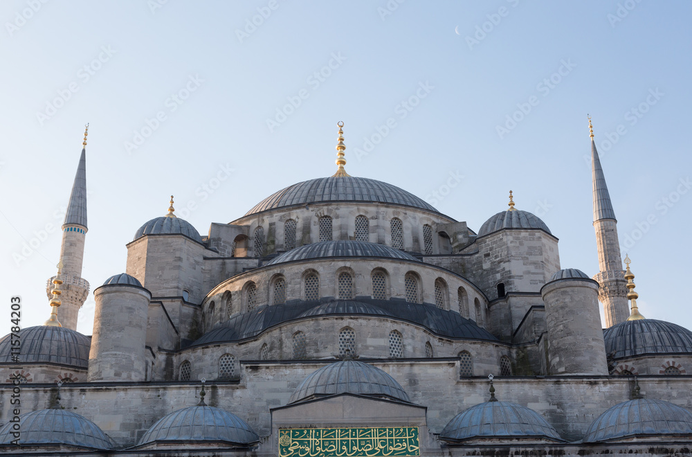 Sultan Ahmed Mosque (Blue mosque) in Istanbul early in the morning, Turkey