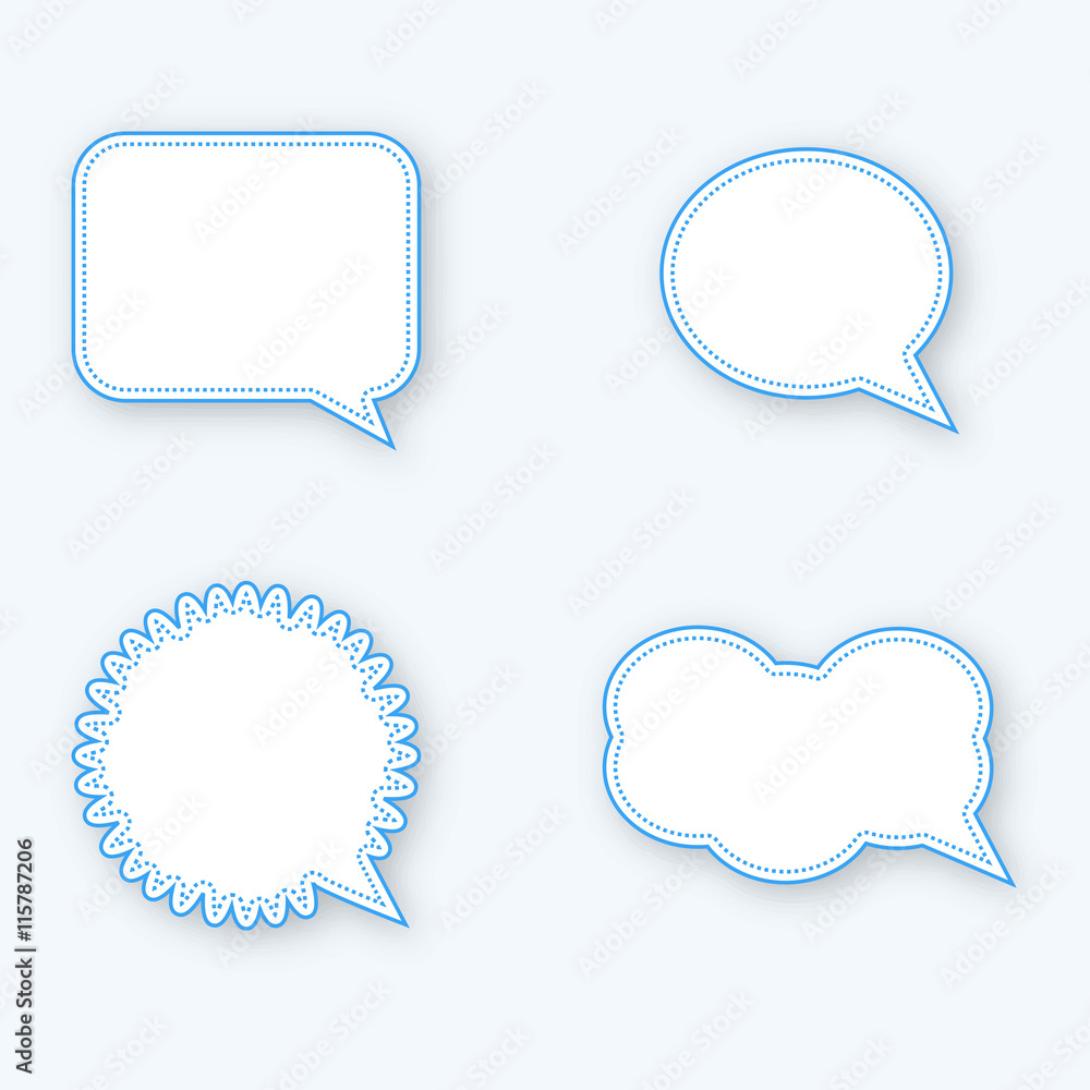 Speech bubble set 