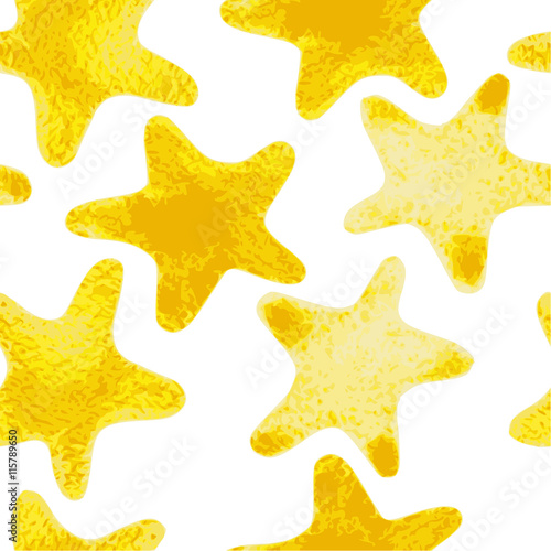 Abstract background with golden stars.