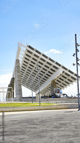Panel solar en el Port Forum, Barcelona