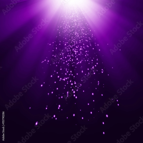 purple star light burst festive background
