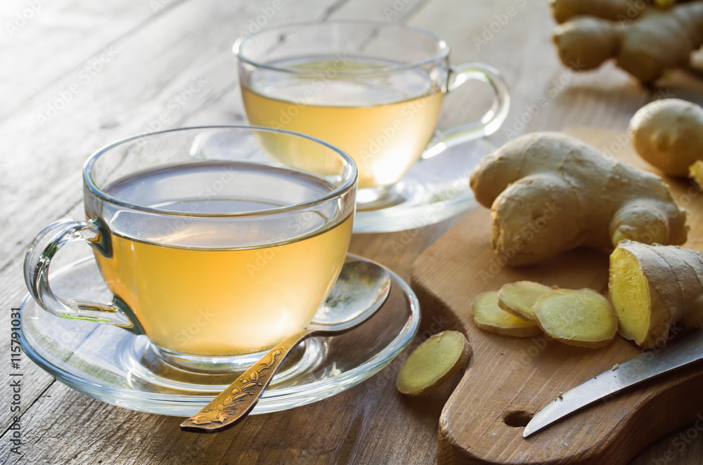 Ginger tea with lemon Ginger tea with lemon