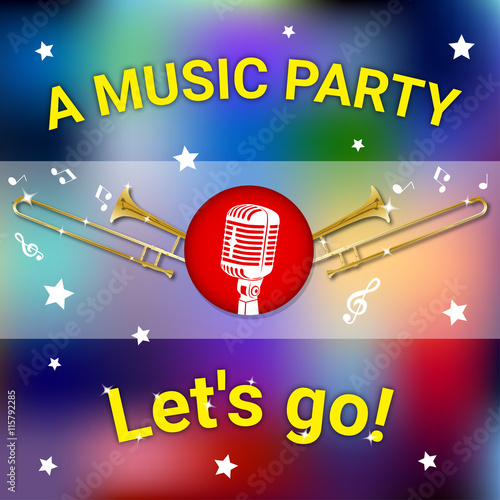 Музыкальная вечеринка. A music party.