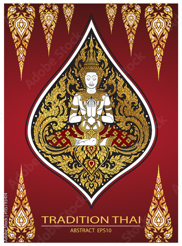 cover tradition thai Buddha Jewelry Set