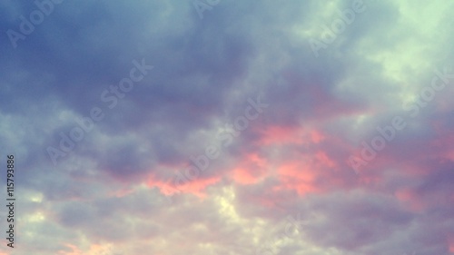 Cloudy sky at sunset © loga25
