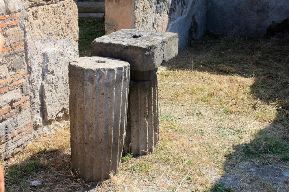 Ruins of Pompeii. Ancient Roman city in Italy died from eruption of Mount Vesuvius. Ruins of Pompeii. Ancient Roman city in Italy died from eruption of Mount Vesuvius.