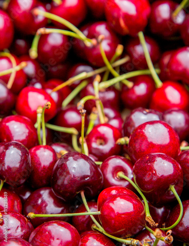 Sweet red Cherry background