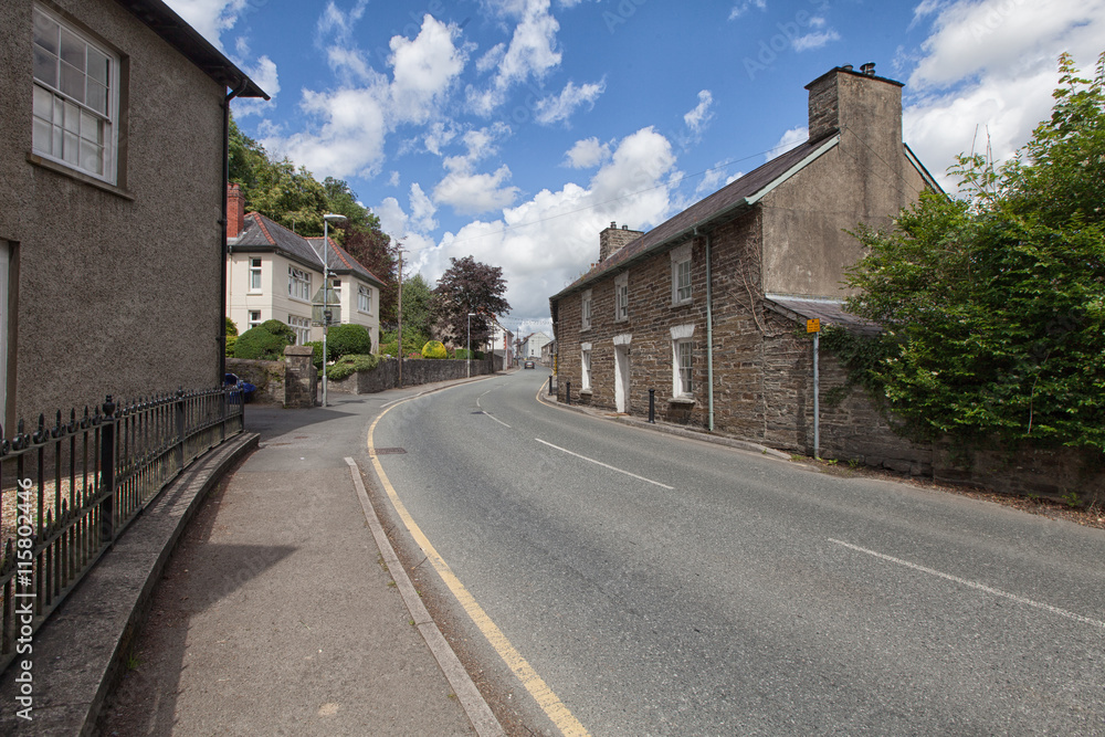 Road through Llandysul, Ceredigion Road through Llandysul, Ceredigion