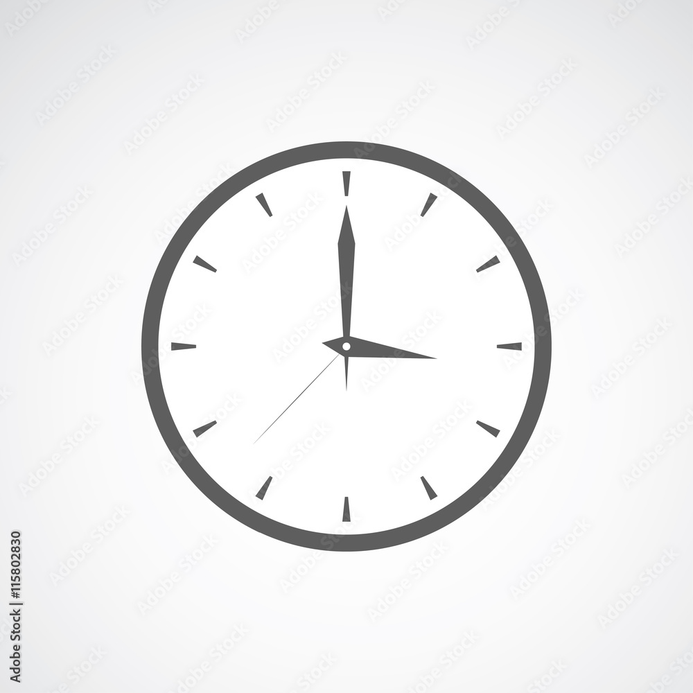 Grey clock icon Grey clock icon