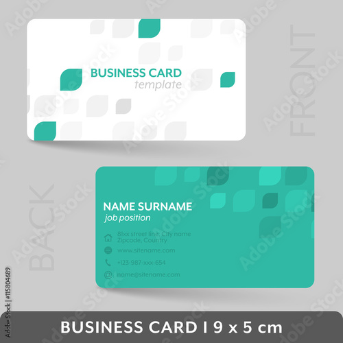 Business card template for your corporate or personal presentation.