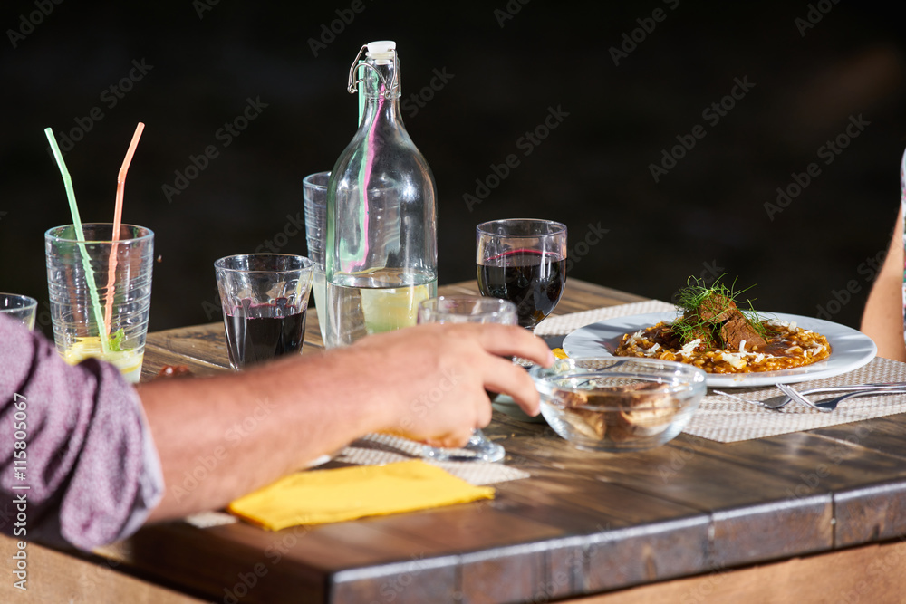 Couple romantic dinner Couple romantic dinner