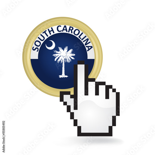 South Carolina Button Click