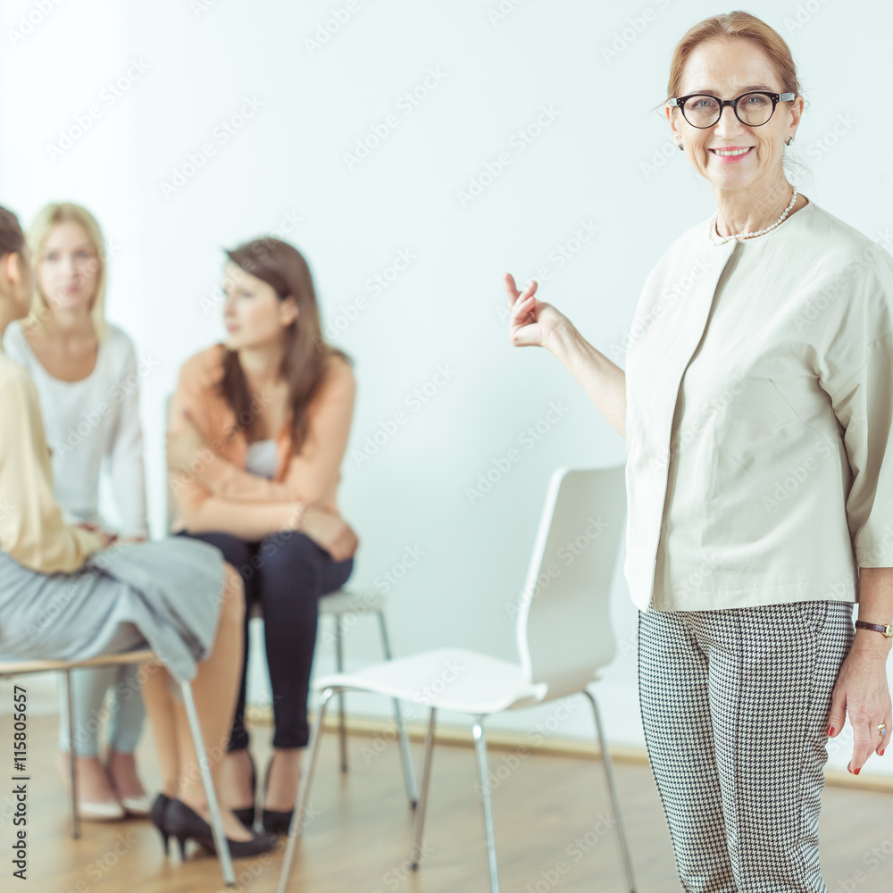 Obraz premium Seminar for modern active woman