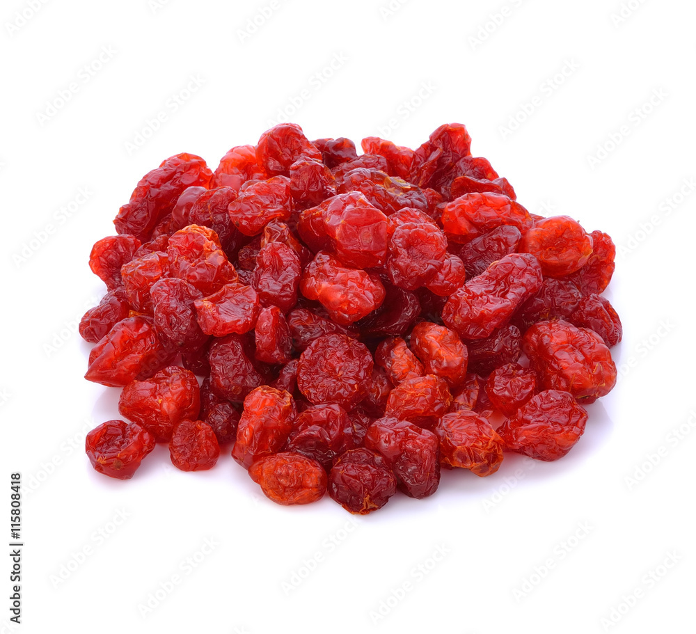 Sun-dried cocktail tomatoes on white background Sun-dried cocktail tomatoes on white background