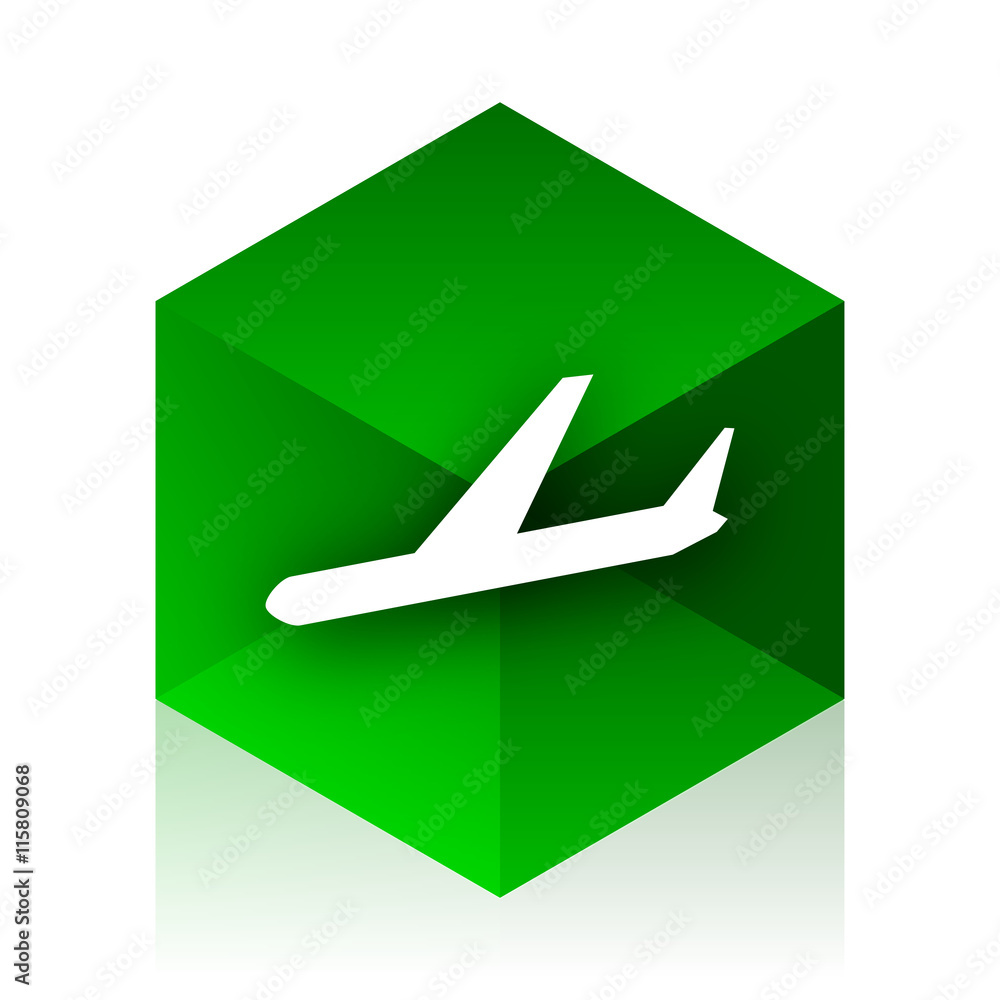 arrivals cube icon, green modern design web element arrivals cube icon, green modern design web element