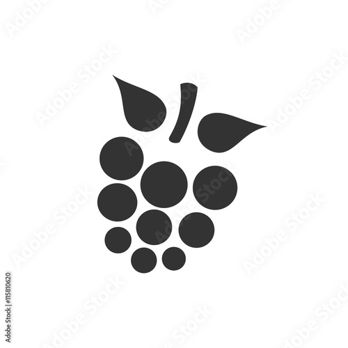 Icono de una mora sobre fondo blanco