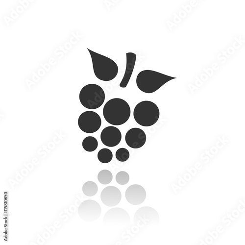 Icono de una mora sobre fondo blanco
