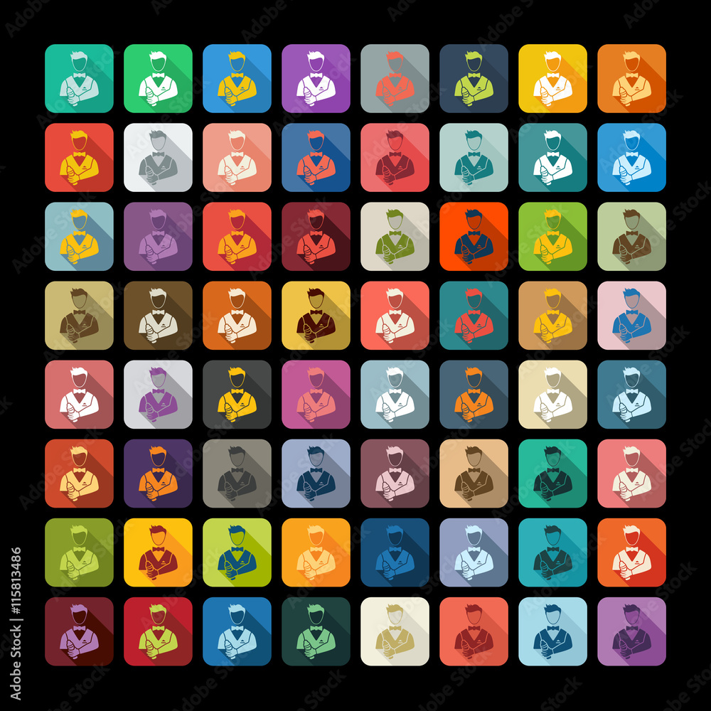 Flat design: bartender Flat design: bartender