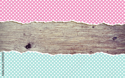 wooden background with polk...