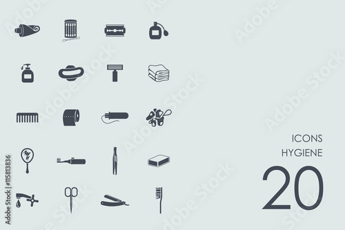 Set of hygiene icons