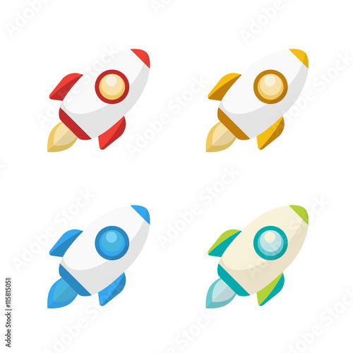 The Rocket collection icon 3d