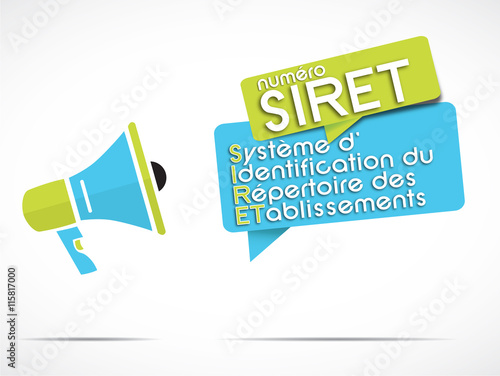 mégaphone : SIRET