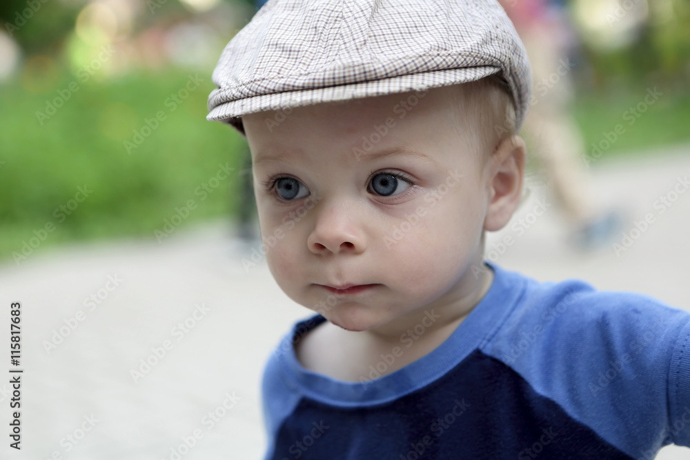 Child in cap Child in cap
