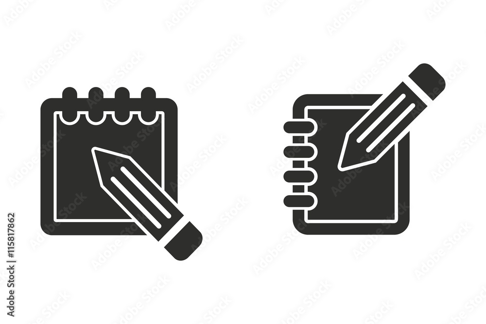 Notepad - vector icon. Notepad - vector icon.