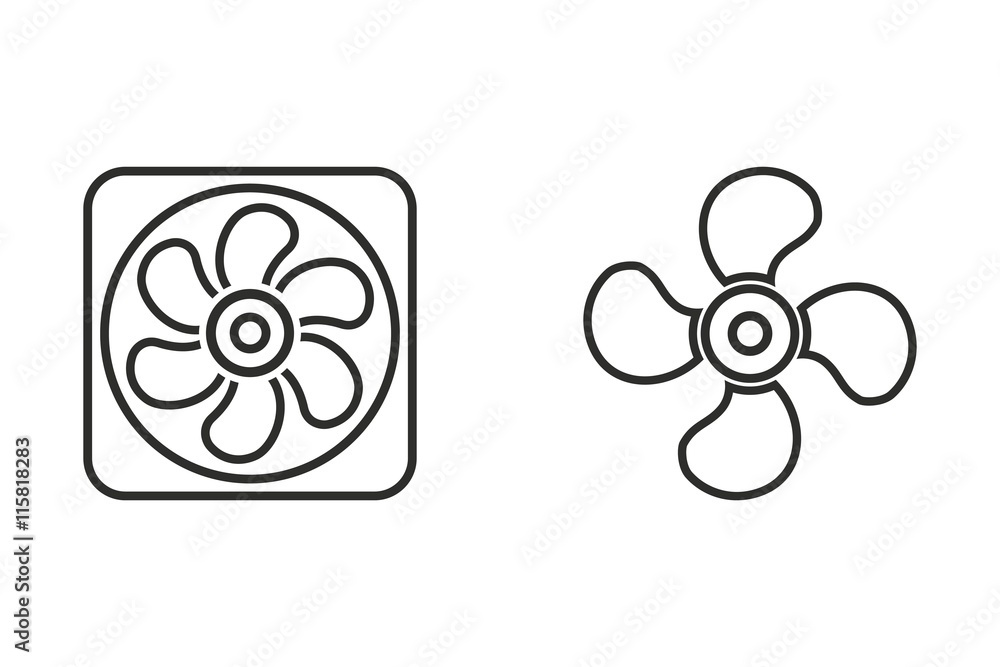 Fototapeta premium Fan - vector icon.