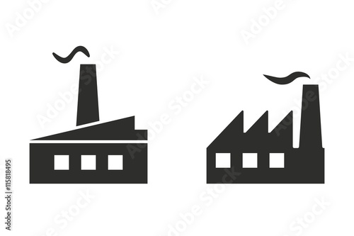 Factory - vector icon.