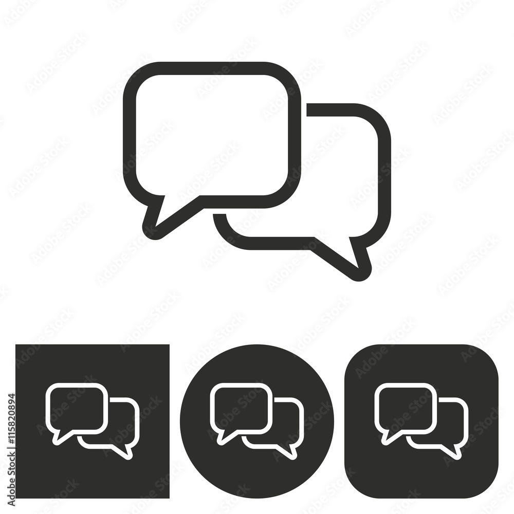 Communication bubble - vector icon. Communication bubble - vector icon.