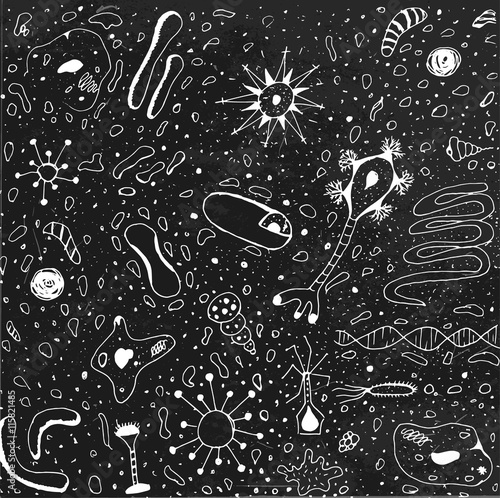 Biology vector background