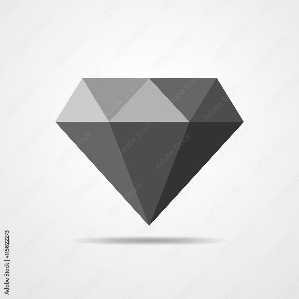 Diamond icon - vector illustration.