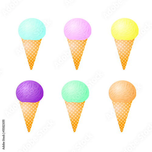 color ice-cream