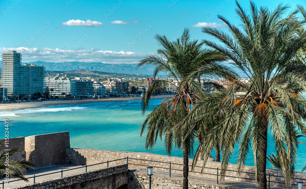 Obraz premium Peniscola coastline, Spain